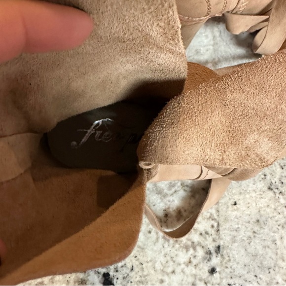 Free People Seven Wonders Wrap Around Ankle Tie Booties B117 - Picture 7 of 11